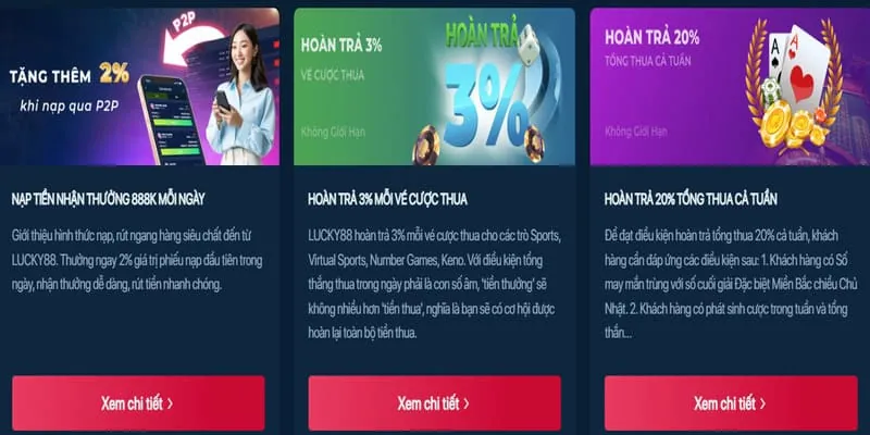 Biểu tượng hỗ trợ người chơi với các kênh tư vấn và đường dây nóng