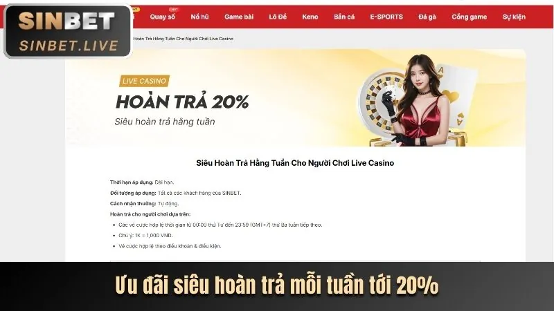 Hoàn trả hàng tuần 7kp88